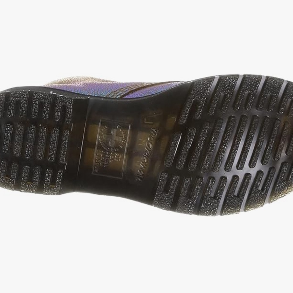 Dr. Martens 1460 Sand Rainbow Ray‎ Leather Lace Up Combat Boots Women’s 6 NEW - Picture 9 of 12